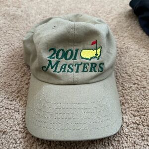 Masters Tan Hat with Green and Yellow Embroidery